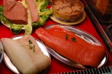 salmón ahumado corte