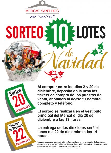 Sorteo de 10 lotes de Navidad