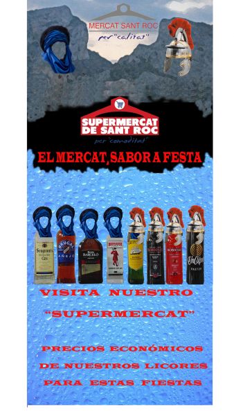 Oferta de bebidas en  Supermercat de Sant Roc