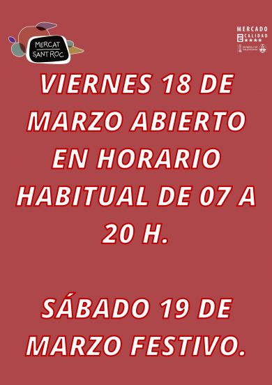 Festivo 19 de marzo