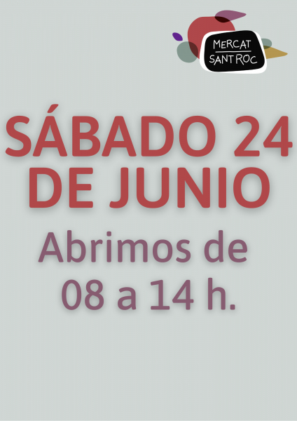 Horario 24 de junio