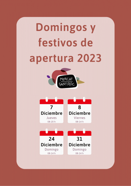 Paradas abiertas 8 de diciembre