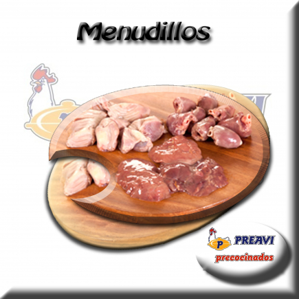 Menudillos ( mezcla de higado, mollejas, yemas) 