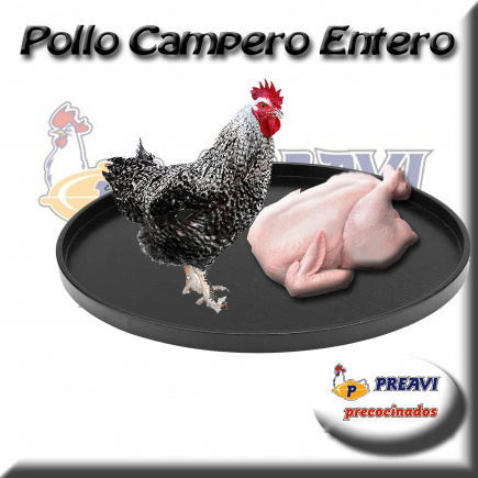 Pollo campero entero ( Peso aprox 3kg)