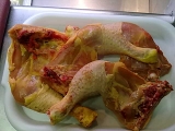 Muslos de pollo Gran CUK certificado criado sin antibióticos. (Peso aprox. 300-400 g./unidad)