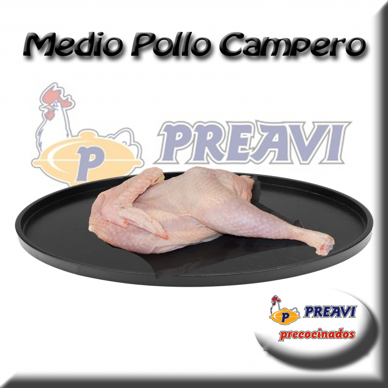 Medio pollo campero troceado