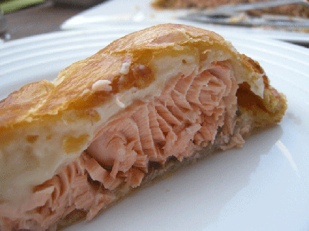 Hojaldre de salmon y verduritas 