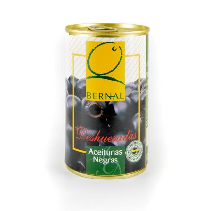 ACEITUNAS NEGRA PERLA DESHUESADAS LATA 125 GRS ESC