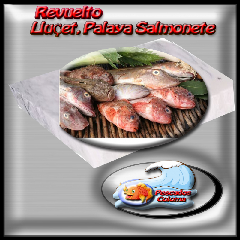 revuelto : lluçet ,salmonete, palaya