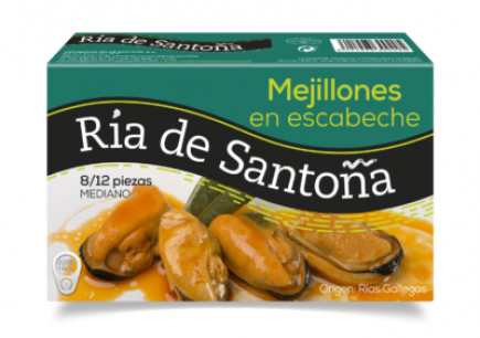 MEJILLONES ESCABECHE 8/12 RIA DE SANTOÑA