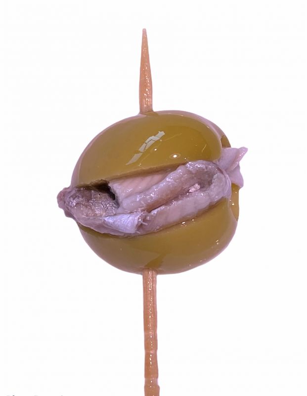 ACEITUNAS GORDALES CON BOQUERON ALIÑADO 