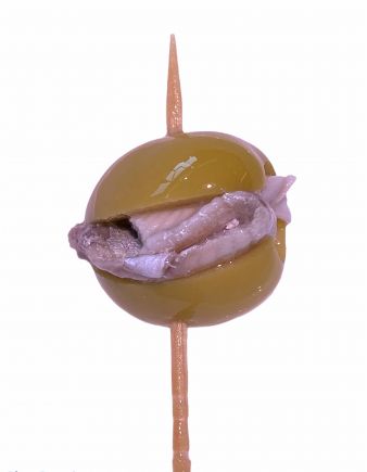 ACEITUNAS GORDALES CON BOQUERON ALIÑADO 