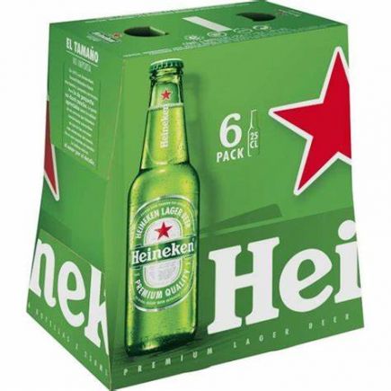 CERVEZA HEINEKEN 25CL P-6 5º