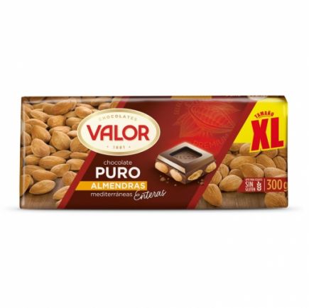 CHOCOLATE VALOR PURO C/ALMENDRA 250G