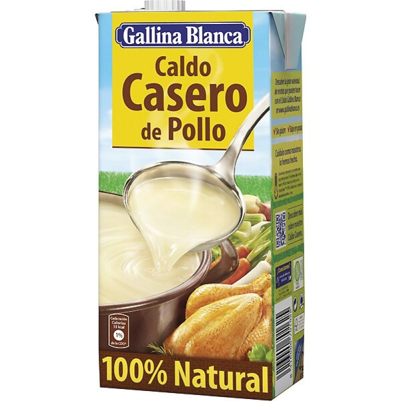 CALDO GALLINA BLANCA CASER.POLLO NAT.1L