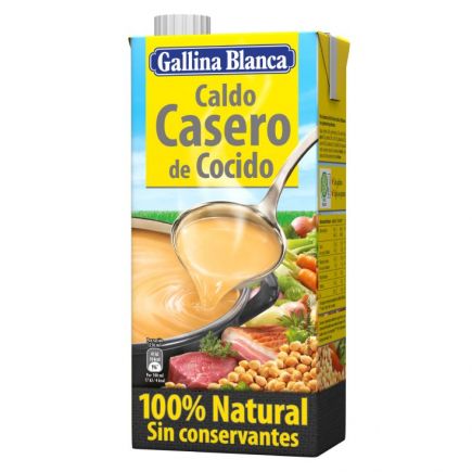 CALDO GALLINA BLANCA COCIDO BRICK 1L