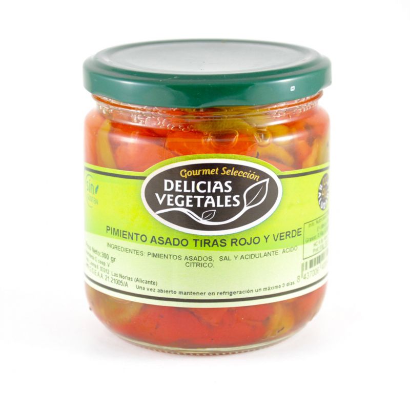 ASADO PIMIENTO DELICIAS VEGETALES T.CRISTAL