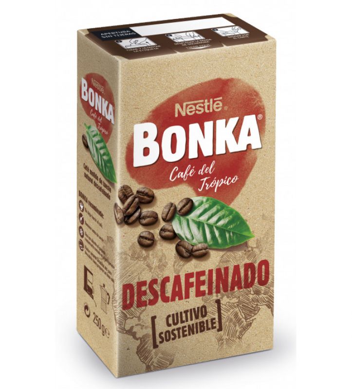 CAFE BONKA DESCAFEINADO MOLIDO 250G