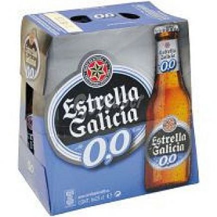 CERVEZA ESTRELLA GALICIA 0.0 BOT.25CL P-6