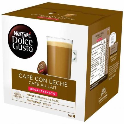 CAFÉ DOLCE GUSTO CON LECHE DESCAFEINADO 16U