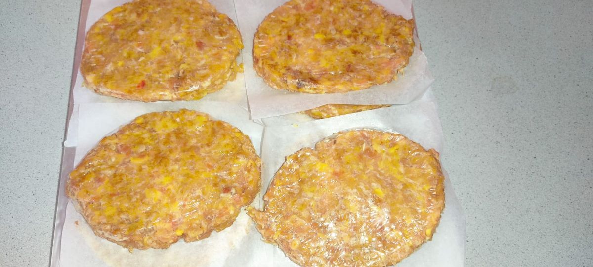 Hamburguesas con cebolla caramelizada