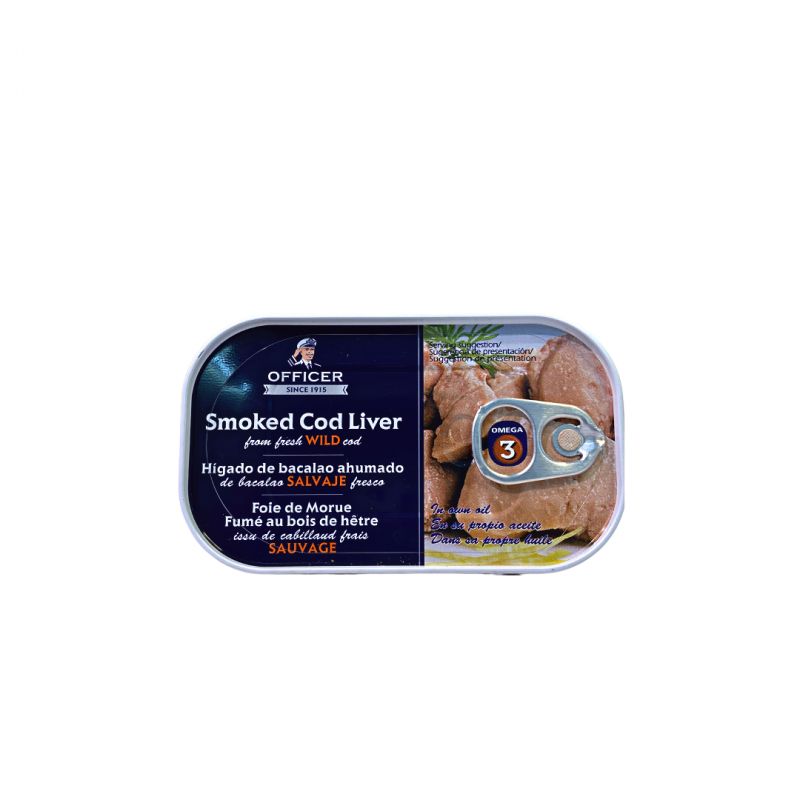 HIGADO BACALAO OFFICER LATA 120 GRS