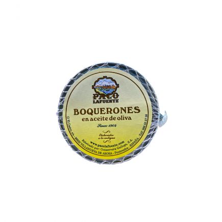 BOQUERONES EN ACEITE OLIVA PACO LAFUENTE LATA 120ML