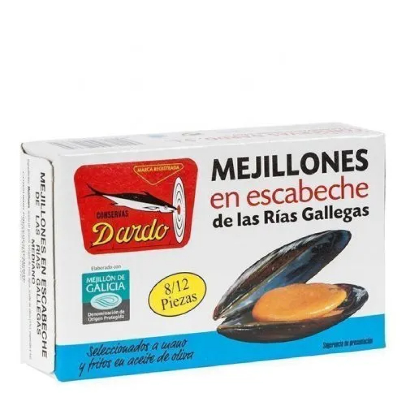 MEJILLONES ESCABECHE RIA GALLEGAS DARDO 8/12