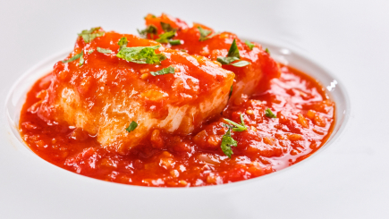 Bacalao con tomate (M.D.)