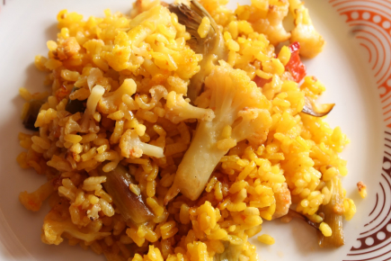 Arroz con bacalao y coliflor (M.D.)