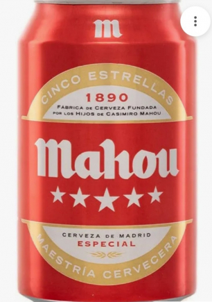 Cerveza Mahou 5 Estrellas 25cc Pack-6