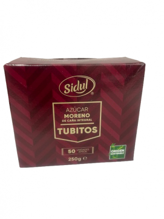 AZUCAR SIDUL MORENO 50x5 GRS. TUBITOS
