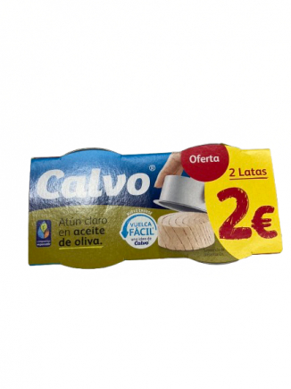 ATUN CALVO CLARO ACEITE DE OLIVA. PACK2