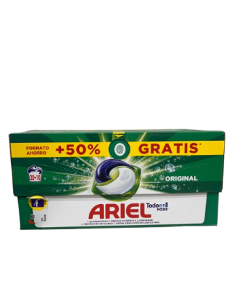 ARIEL DETERGENTE CAPS 3EN1 REGULAR 20+10D