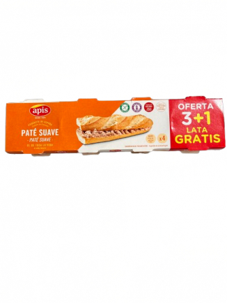 APIS PATE SUAVE 80 G.PACK 3 + 1