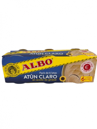 ATÚN CLARO ALBO ACEITE GIRASOL PACK 6