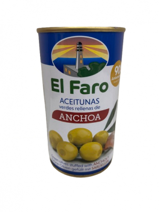 ACEITUNAS RELLENAS DE ANCHOA EL FARO 200gr