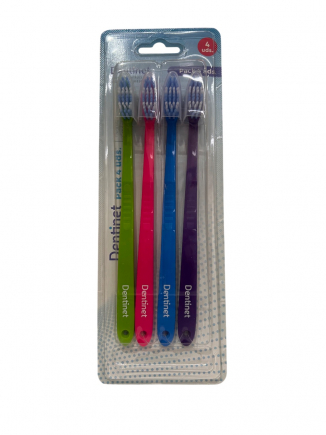 DENTINET CEPILLO DENTAL PRECISION MEDIO PACK 4
