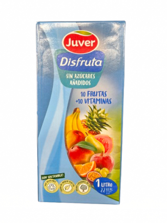 ZUMO DISFRUTA 10 FRUTAS+VITAMIN.BRIK 1L.