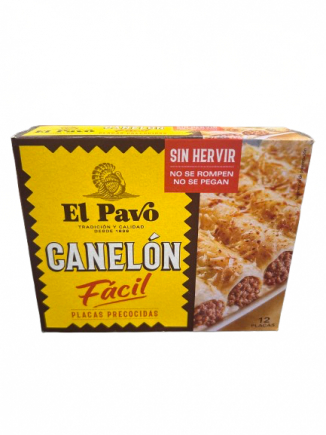 EL PAVO CANELONES PRECOCIDOS 80G.