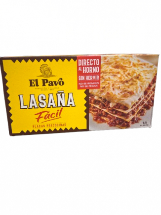 EL PAVO LASAÑA PRECOCIDA 200G.