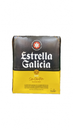 CERVEZA ESTRELLA GALICIA S/GLUTEN P6X25CL.
