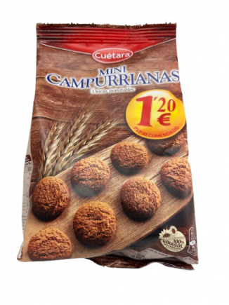 GALLETA CUETARA MINI CAMPURRIANAS 260GRS