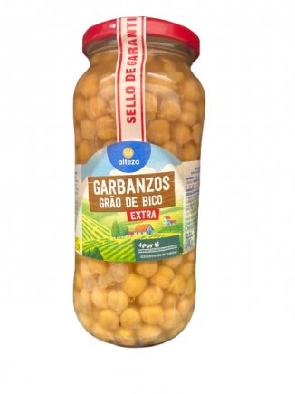 GARBANZOS ALTEZA COCIDO 580GRS TARRO