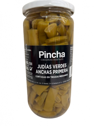JUDIAS ANCHAS VERDES  PINCHA