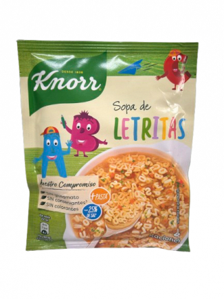 KNORR KIDS SOPA LETRITAS 82GR.