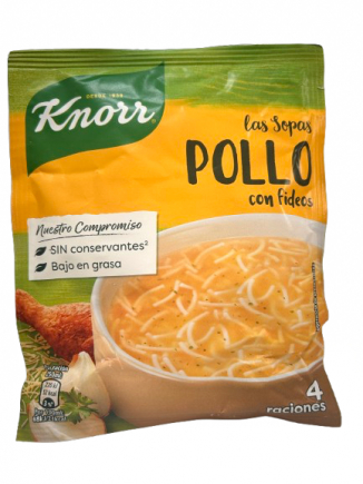 KNORR SOPA POLLO FIDEOS 63G.