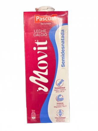 LECHE PASCUAL SEMI CALCIO 1L