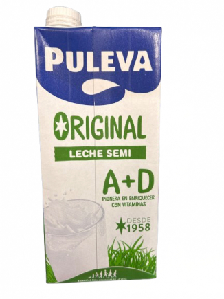 LECHE PULEVA BRICK 1L.SEMI