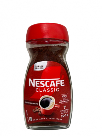 NESCAFE DESCAFEINADO TARRO 200GR